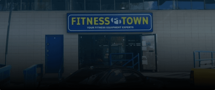 Fitness Town Burnaby with Dark Blue Overlay
