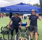 James Newman & Arlen Quashi at the Canwest Games demoing the Torque Tank fitness sled