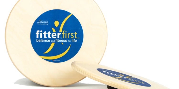 Fitterfirst Professional Balance Board upright and side